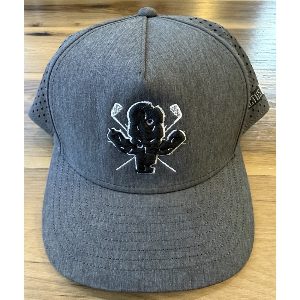 Melin Odyssey Cactus Hack Snapback Hat Gray Performance Golf Baseball Cap